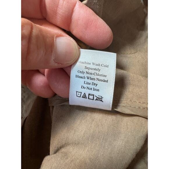 Coldwater Creek Women's lightweight Tan jacket/blazer; size Medium; zip up - Picture 7 of 9